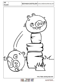 angry-birds-stella boyama sayfaları